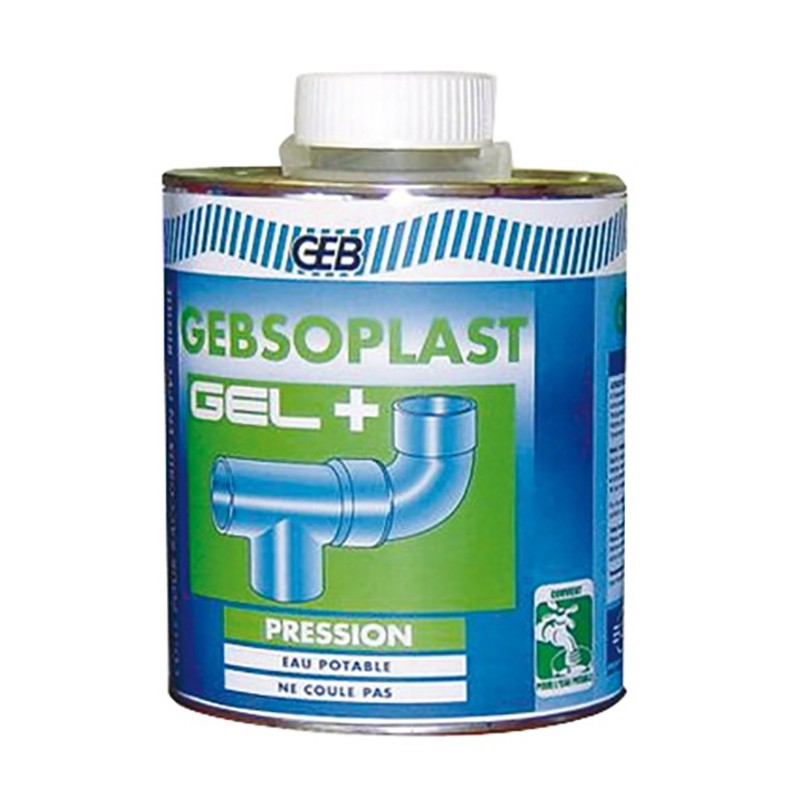 Colle PVC GEB en gel spécial eau potable ACS Bidon 1 L