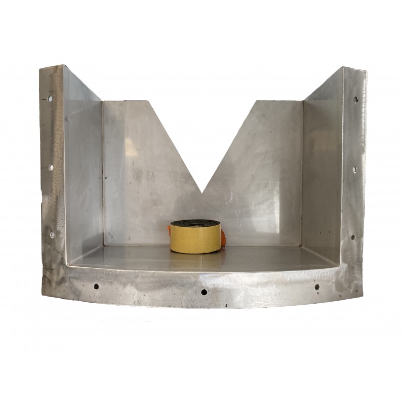 Boite seuil V inox angle normalisé comptage hauteur - débit