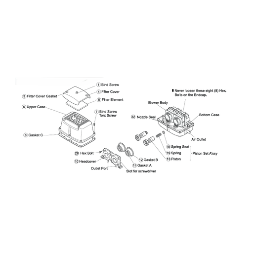 [LB03937-x2] Filtre pour LA-60B/60E/80B/80E/LAM-200 par 2 NITTO