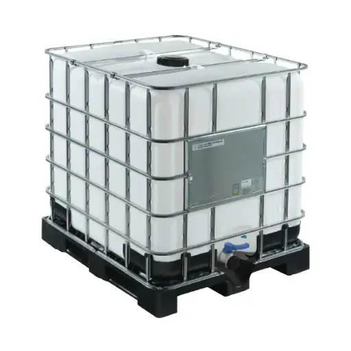 [IBC1000RECONSTR] Container IBC 1000L 1er choix translucide Reconstruit Alimentaire