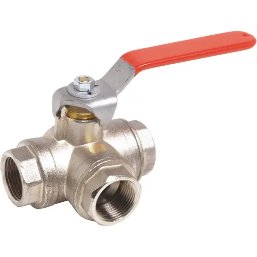 [513006] VANNES 3 VOIES EN L VS 513 1" LAITON SFERACO