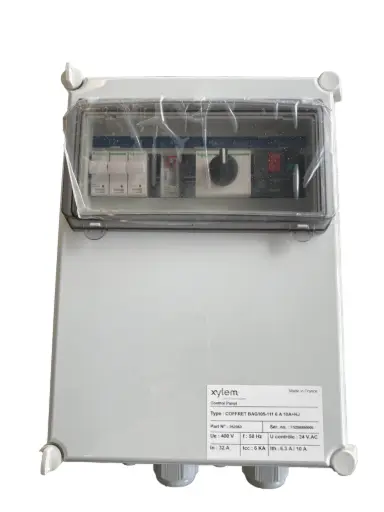 [5286880] Coffret électrique BAG105-111 6.3-10A avec horloge journalière et câblage adaptation MicroCAS FLYGT