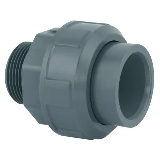 [UNIONPVCP 40-33FIL] Union 3 pièces PP fileté femelle ACS DN40 1"1/4
