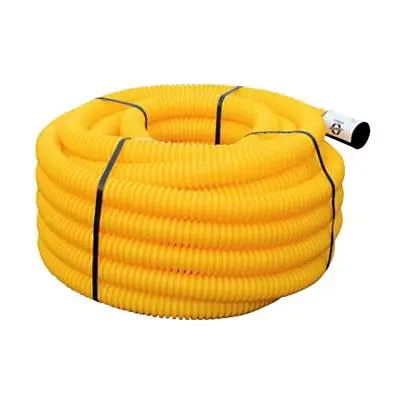 [G90J50] Gaine TPC Ø90 jaune annelée 50 ML 