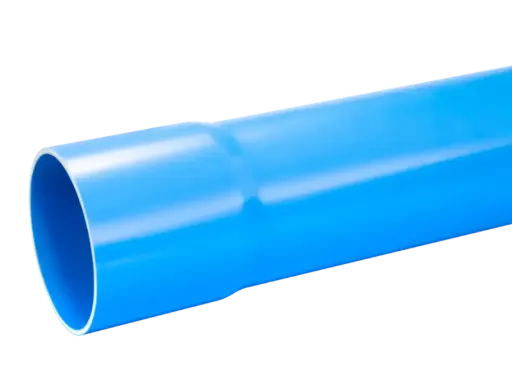 [100CR8] Tuyau évacuation Ø100 CR8 Bleu barre de 4m