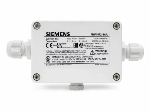 [7MF1572-8AA] Boite de jonction pour raccordement de sonde piezo LH100 avec ventilation indice de protection IP65 