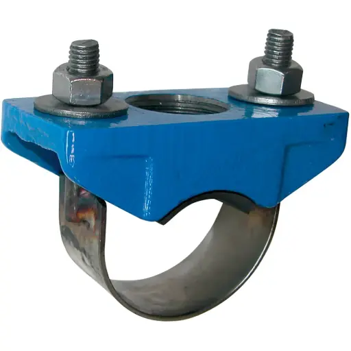 [COLLIERPRISE FONTE 80-50] Collier de prise en charge corps fonte GJS pour multitubes DN 80x2''