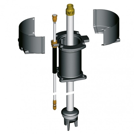 [021840] Kit rehausse après pose 0,2M pour Saphir/Emeraude Argent choc BAYARD