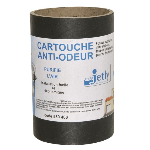[550400] Cartouche anti-odeur et H2S DN100 mm JETLY