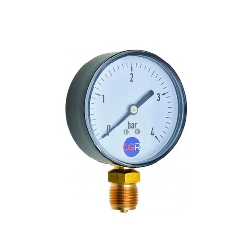 [1017636] Manomètre ABS /laiton radial sec 0-6 bars D63