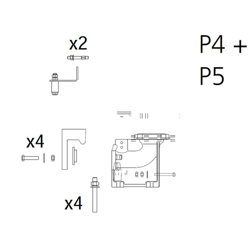 [39023006] Kit d'installation KSB Ama Porter 2 barres DN65