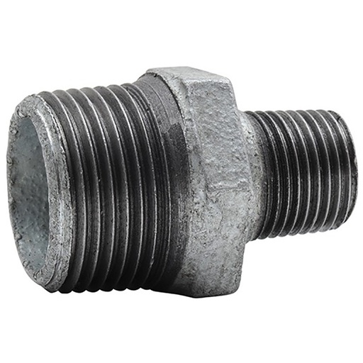 [245G5040] Mamelon réduit galvanisé M/M 2" x 1"1/2