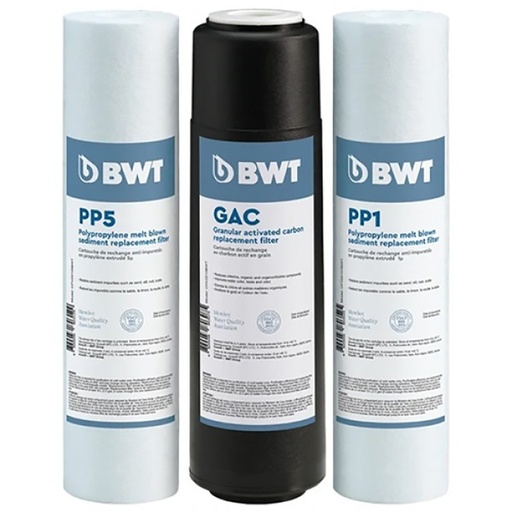 [P0090639] Pack de 3 préfiltres Osmoseur P'ure AquaCalcium (ancien modèle) BWT