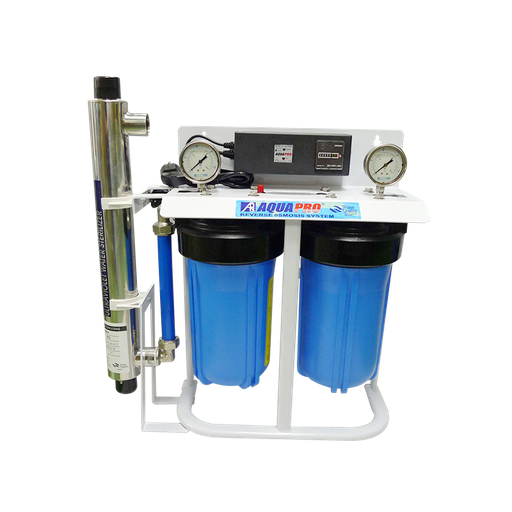 [PR-AQFBB10-TWIN-UV6HT1-KDF] Station UV 10" Big Blue 6 GPM