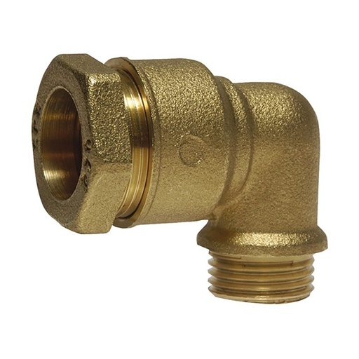 [SR1750] Coude 90° laiton à serrage extérieur PE50 - M 1"1/2 ou 40 x 49