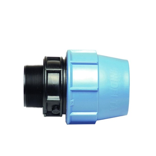 [SRP1363] Raccord union droit en polypropylène serrage extérieur PE63 x 2"M